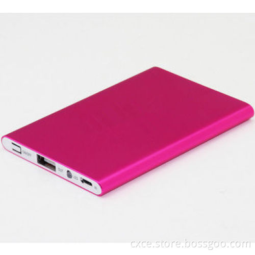Credit Card Power Bank, 2600mAh, Metal Cover, PB36, 93x61x7.4mm